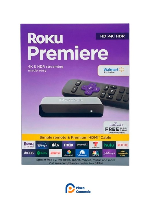 ROKU PREMIERE 3920RW REPRODUCTOR STREAMING DE ENTRETENIMIENTO 4K Y HDR