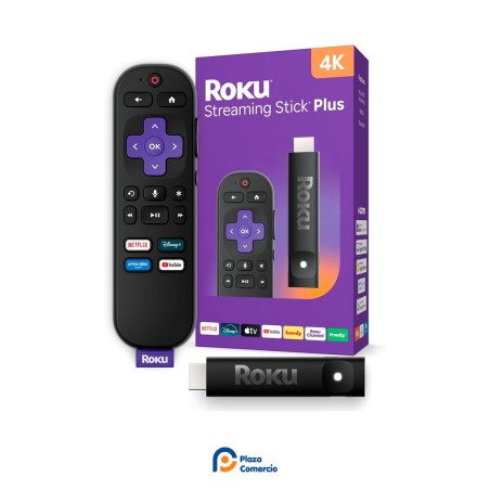 Roku Streaming Stick Plus 4K con Control de Voz Plaza Comercio