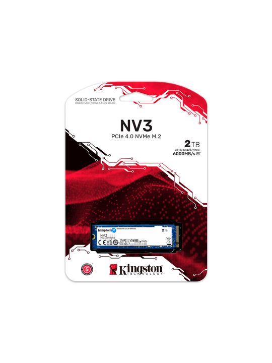 UNIDAD SSD KINGSTON NV3 2TB M.2 2280 NVMe 6000MB/S