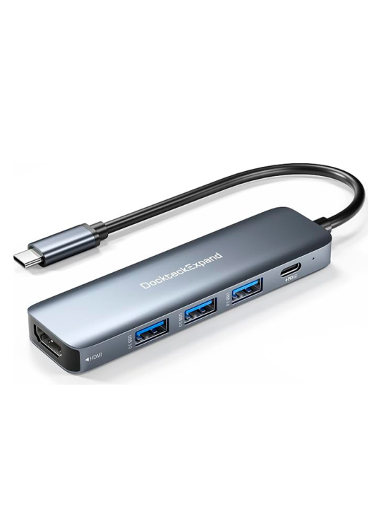 Hub Adaptador USB-C 5 en 1 UGREEN – HDMI 4K, Power Delivery 100W y USB 3.0