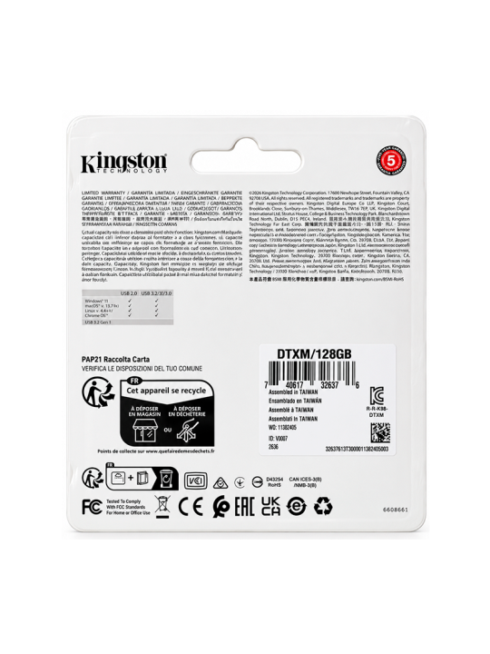 Memoria Usb Kingston Datatraveler Exodia M Usb 3.2 Gen