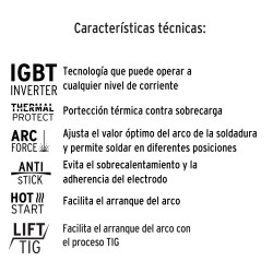 Soldadora inversora 130A, 127V, TRUPER