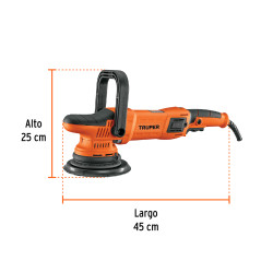 Pulidora doble acción 6", 900W, TRUPER PRO