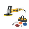 Pulidora velocidad variable 7" 1200W, c/accesorios, PRETUL