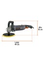 Pulidora velocidad variable 7", 1200W, TRUPER INDUSTRIAL