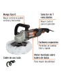 Pulidora velocidad variable 7", 1200W, TRUPER INDUSTRIAL