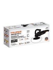 Pulidora velocidad variable 7", 1200W, TRUPER INDUSTRIAL