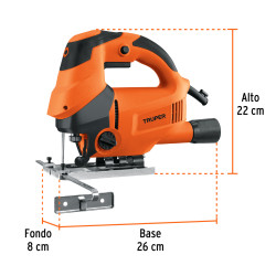 Sierra caladora 750W 5.9 A vel. variable, TRUPER PRO