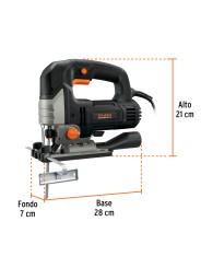 Sierra caladora 750W 5.9 A vel. variable, TRUPER INDUSTRIAL