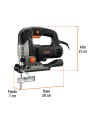 Sierra caladora 750W 5.9 A vel. variable, TRUPER INDUSTRIAL