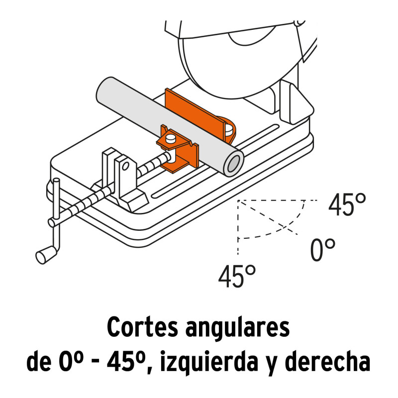 Tronzadora / cortadora de metales 14", 2200 W