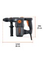 Rotomartillo SDS Plus 6 Joules, 1600W, TRUPER INDUSTRIAL