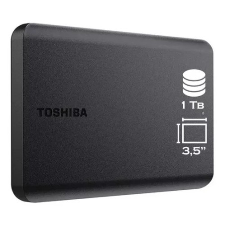 Disco Duro Externo Toshiba Canvio Basics Negro 1TB USB 3.0
