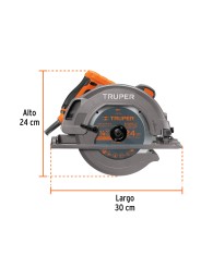 Sierra circular 7-1/4", 1750W, TRUPER PRO