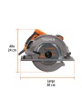 Sierra circular 7-1/4", 1750W, TRUPER PRO