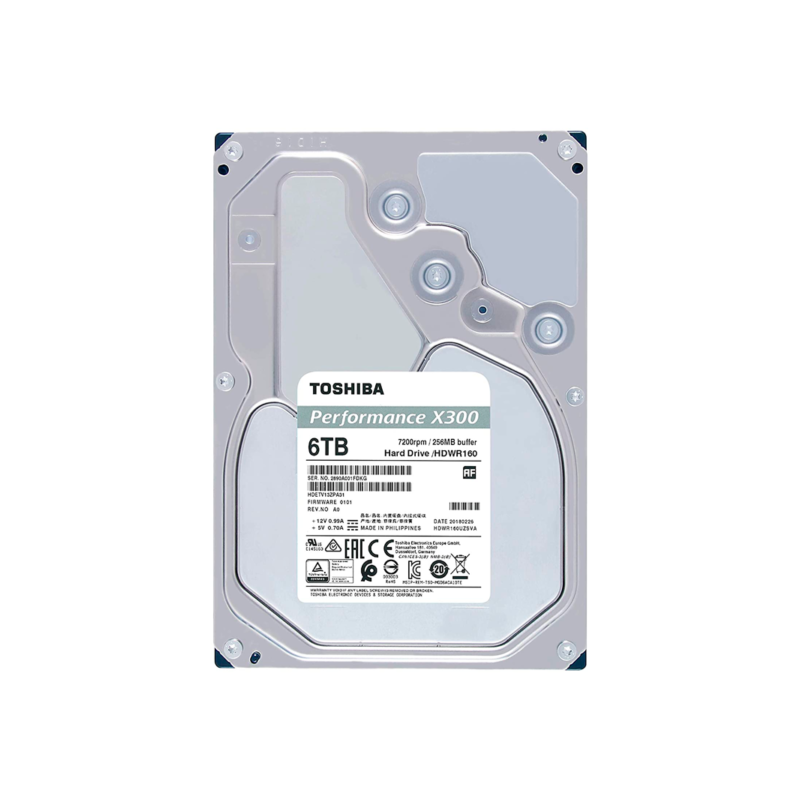 DD 6TB 3.5″ HDD INTERNO PERFORMANCE X300 SATA 6Gb/s 7200RPM 256MB CACHE