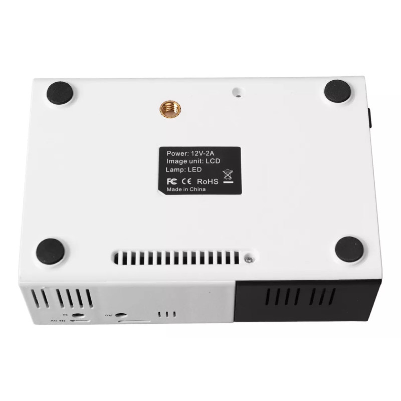 Mini proyector de TV portátil 4k 100157 color blanco
