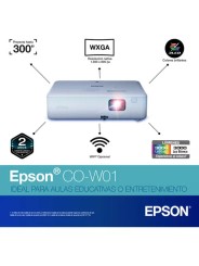 Proyector mini Epson Proyector portátil Epson CO-W01 3000 Lúmenes WXGA 3000lm blanco 127V