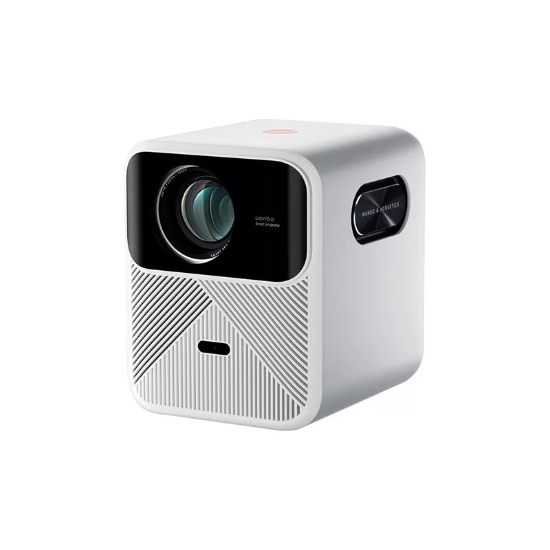 Wanbo Proyector Mozart 1 Nativa 1080P, 4K FHD, Android 9.0 900 ANSI, Dual Wi-Fi de 2,4GHz 5GHz, Bluetooth 5.0 con Control Remoto