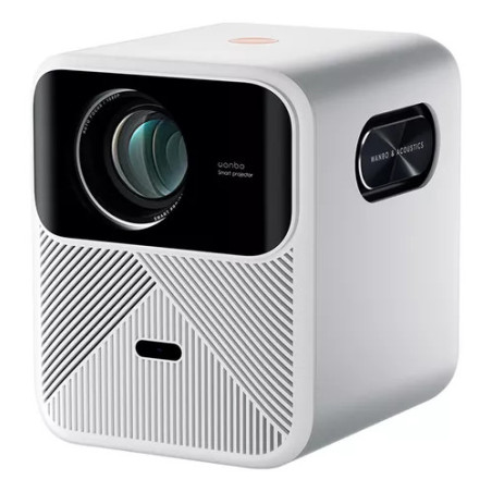 Wanbo Proyector Mozart 1 Nativa 1080P, 4K FHD, Android 9.0 900 ANSI, Dual Wi-Fi de 2,4GHz 5GHz, Bluetooth 5.0 con Control Remoto