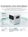 Wanbo Proyector Mozart 1 Nativa 1080P, 4K FHD, Android 9.0 900 ANSI, Dual Wi-Fi de 2,4GHz 5GHz, Bluetooth 5.0 con Control Remoto