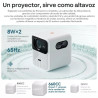 Wanbo Proyector Mozart 1 Nativa 1080P, 4K FHD, Android 9.0 900 ANSI, Dual Wi-Fi de 2,4GHz 5GHz, Bluetooth 5.0 con Control Remoto