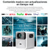 Wanbo Proyector Mozart 1 Nativa 1080P, 4K FHD, Android 9.0 900 ANSI, Dual Wi-Fi de 2,4GHz 5GHz, Bluetooth 5.0 con Control Remoto