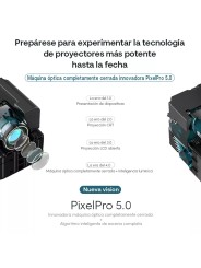 Wanbo Proyector Mozart 1 Nativa 1080P, 4K FHD, Android 9.0 900 ANSI, Dual Wi-Fi de 2,4GHz 5GHz, Bluetooth 5.0 con Control Remoto