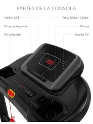 Caminadora semiprofesional x80alt plegable