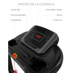 Caminadora semiprofesional x80alt plegable