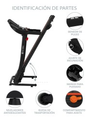 Caminadora semiprofesional x80alt plegable
