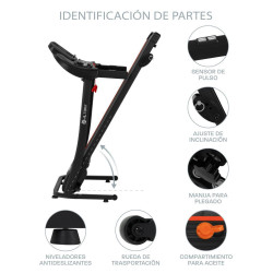 Caminadora semiprofesional x80alt plegable