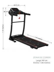 Caminadora semiprofesional x80alt plegable