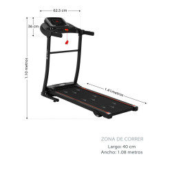 Caminadora semiprofesional x80alt plegable