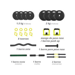 Set mancuernas de peso fijo