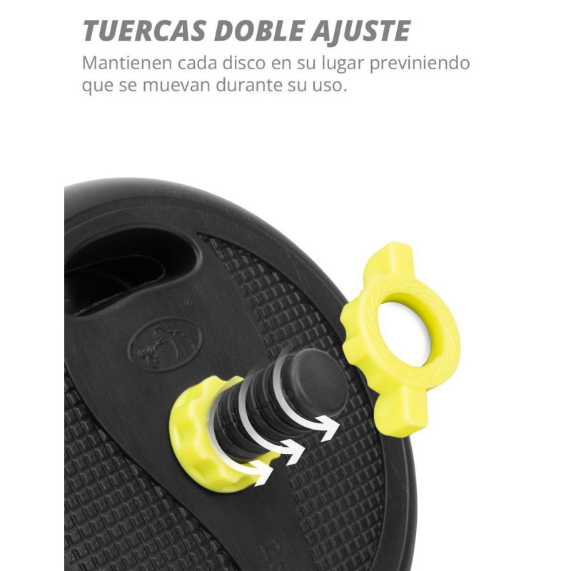 Set mancuernas de peso fijo