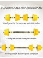 Set mancuernas de peso variable 20 kg 2 piezas