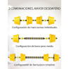 Set mancuernas de peso variable 20 kg 2 piezas