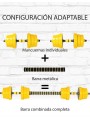 Set mancuernas de peso variable 20 kg 2 piezas