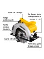 Sierra circular 7-1/4", 1200W, PRETUL