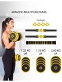 Set mancuernas de peso variable 20 kg 2 piezas