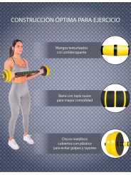 Set mancuernas de peso variable 20 kg 2 piezas