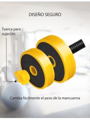 Set mancuernas de peso variable 20 kg 2 piezas