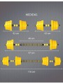 Set mancuernas de peso variable 20 kg 2 piezas