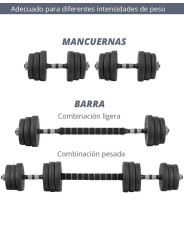 Set mancuernas de peso variable