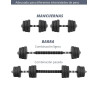 Set mancuernas de peso variable