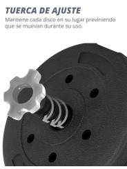 Set mancuernas de peso variable