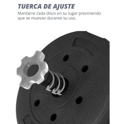 Set mancuernas de peso variable