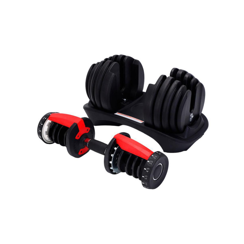 Set mancuernas de peso variable 24 kg 12 piezas