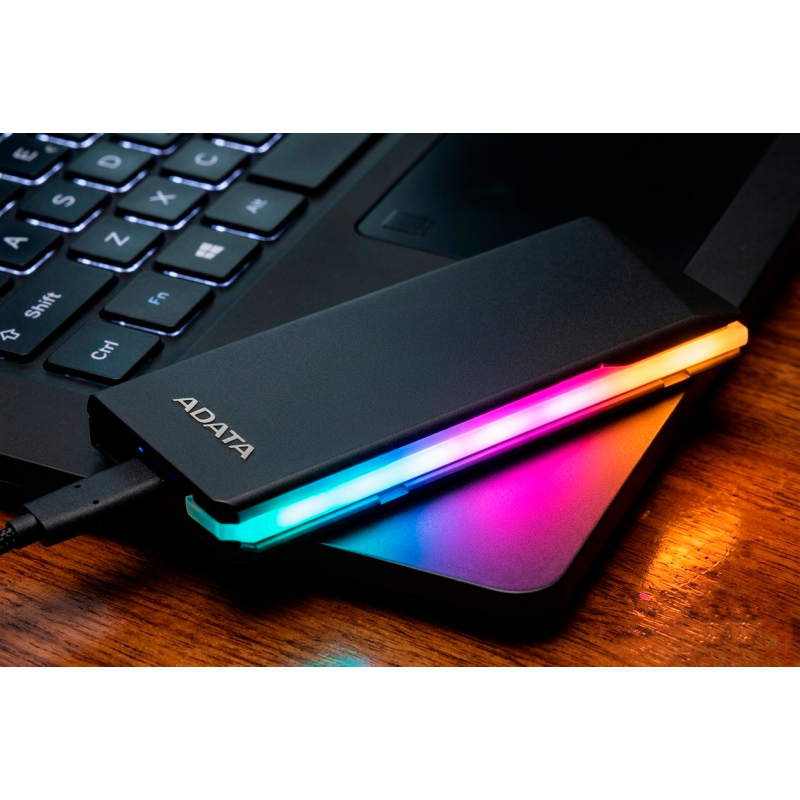 Gabinete Ssd M.2 Nvme Sata Adata Ec700g Rgb Gamer Alta Vel.